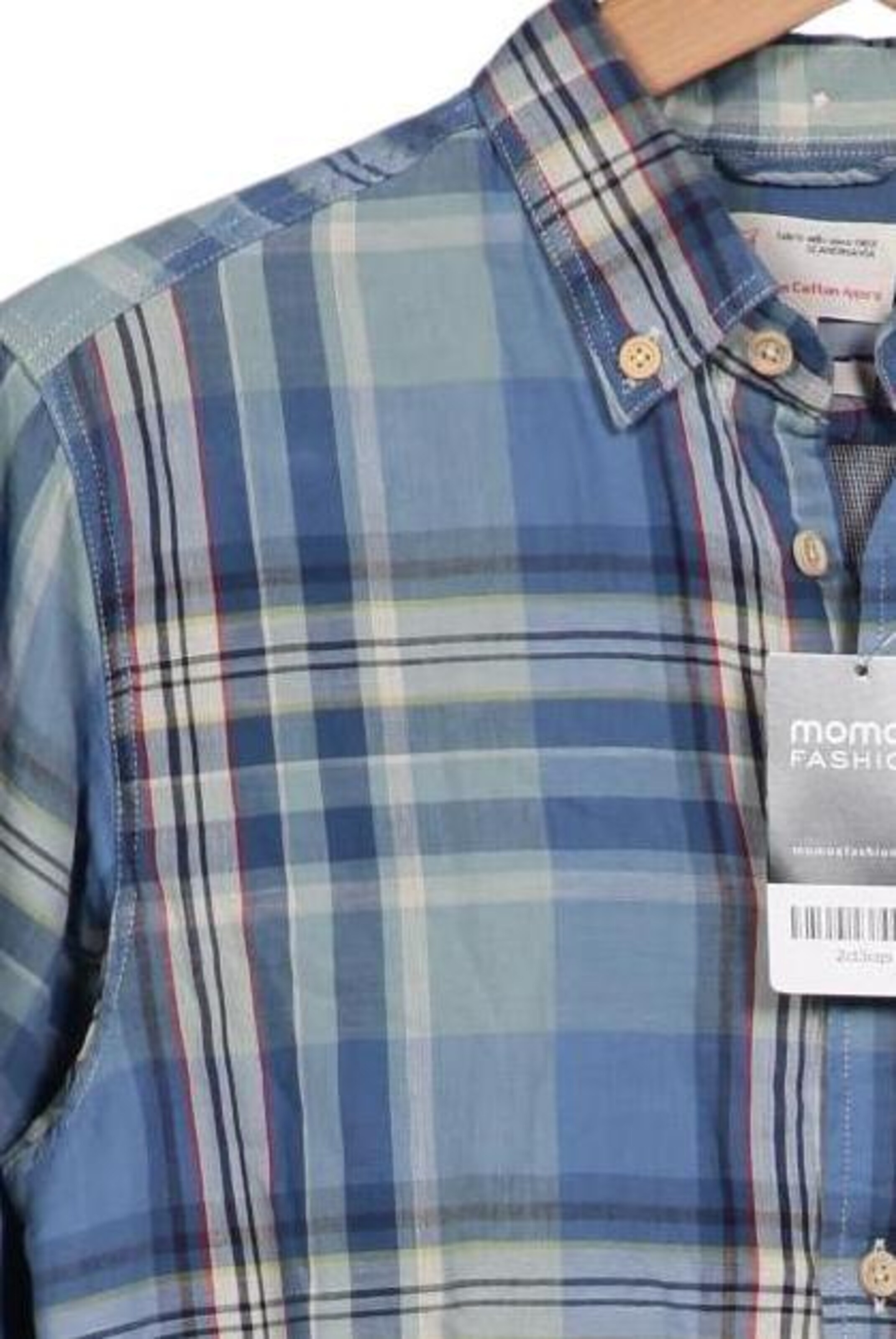 KnowledgeCotton Apparel Button Up Shirt in S in Blue