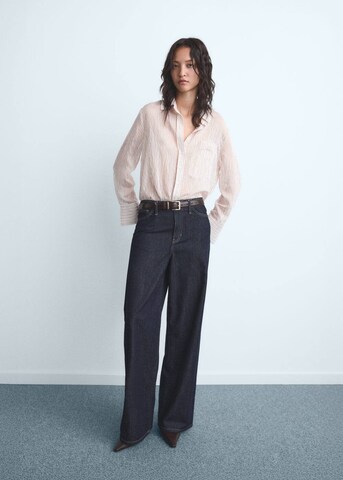 MANGO Wide leg Jeans 'Max' in Blue