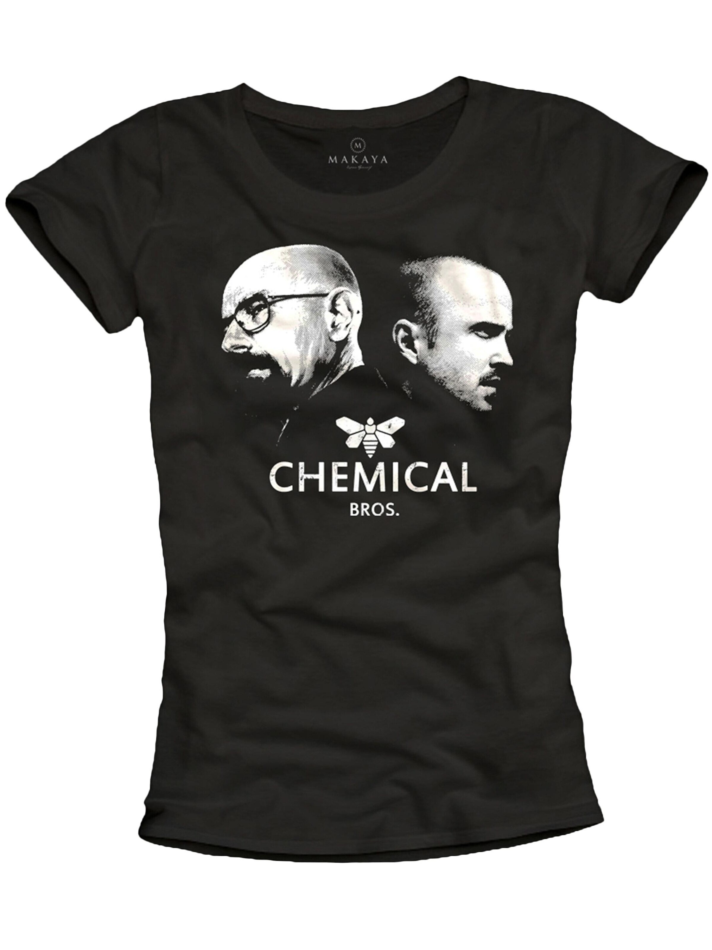 MAKAYA Shirt 'Chemical Bros.' in Black: front