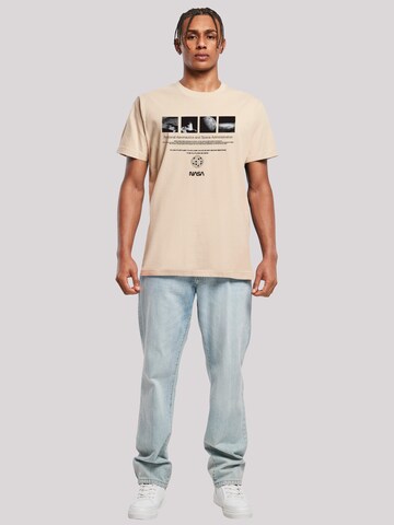 T-Shirt 'NASA Retro Photo Ad The Future Is Now' F4NT4STIC en beige