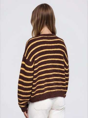 Ombre Knit cardigan in Brown