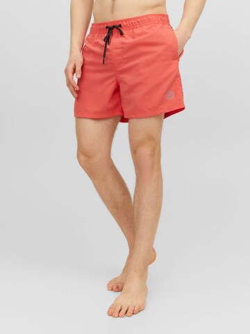 JACK & JONES Badeshorts 'Fiji' in Orange: predná strana