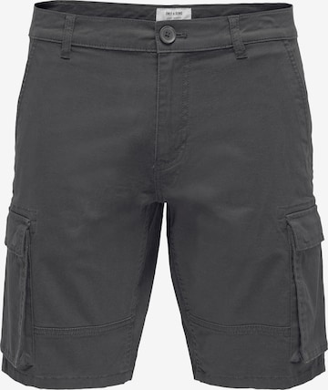 Pantaloni 'Cam Stage' di Only & Sons in grigio: frontale