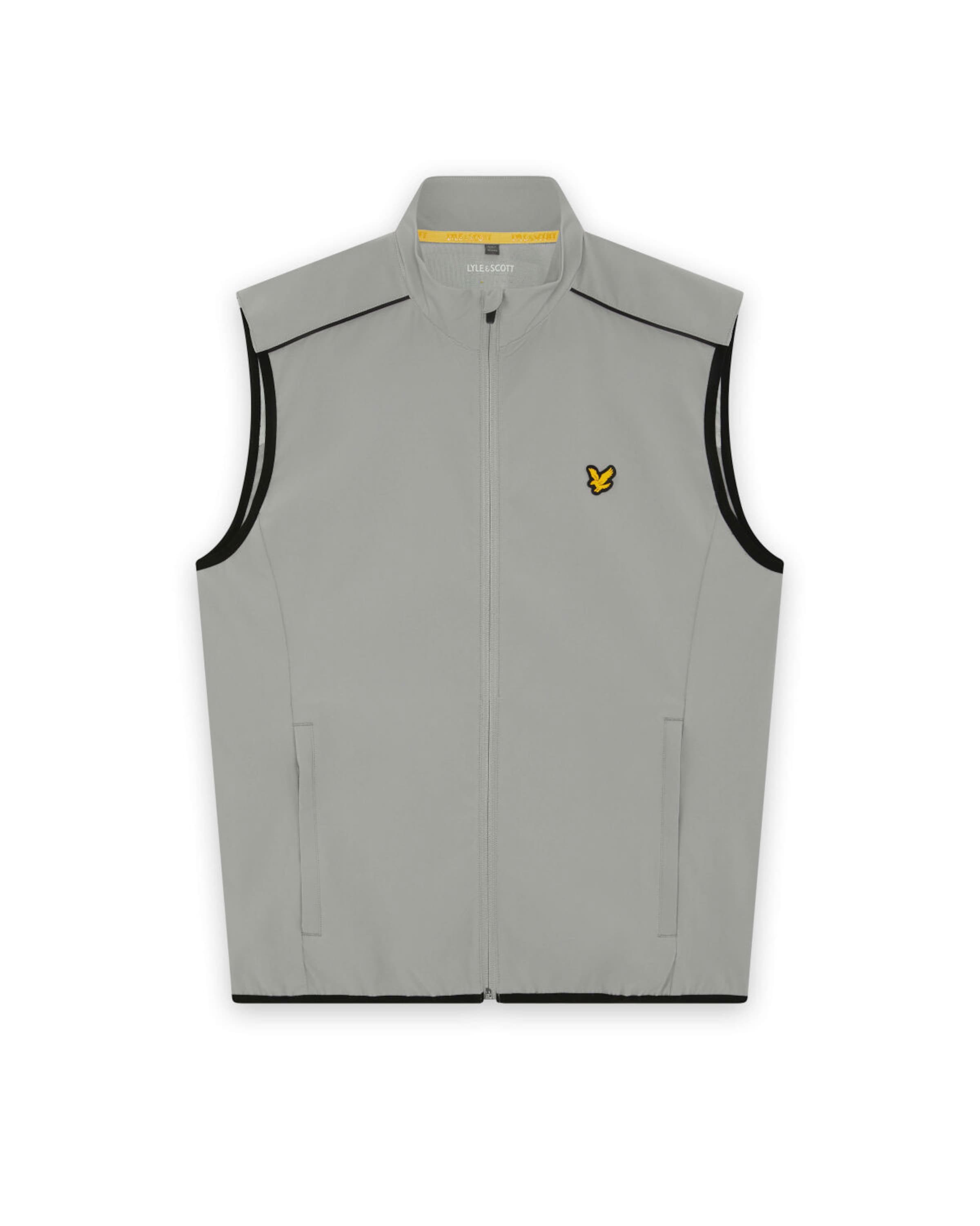 Lyle & Scott Sportbodywarmer in Grijs: voorkant