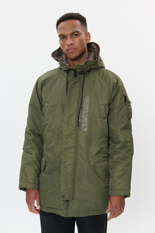 Matinique Vinterparka 'MABarnbow 73' i grøn: forside