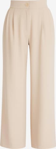 fashionshowcase - Pantalón plisado 'ALYA' en beige: frente