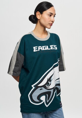 Recovered Shirt 'NFL Eagles Philadelphia Cut and Sew Midnight' in Blue