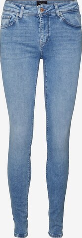 VERO MODA Skinny Jeans 'LUX' in Blauw: voorkant