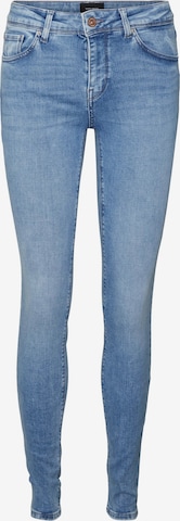 VERO MODA Skinny Jeans 'LUX' in Blauw: voorkant