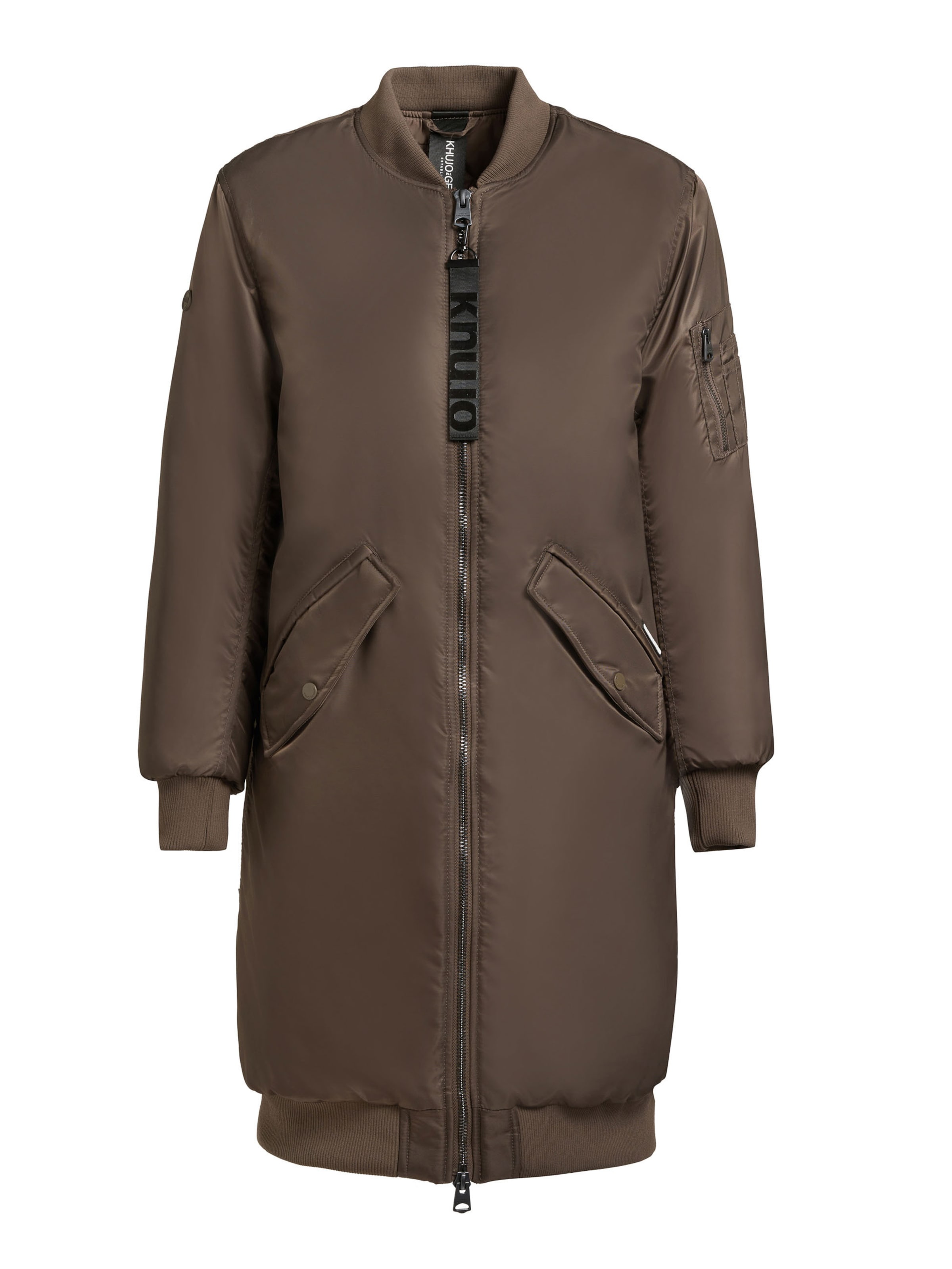 khujo Демисезонное пальто 'Lulu' в Коричневый: спереди