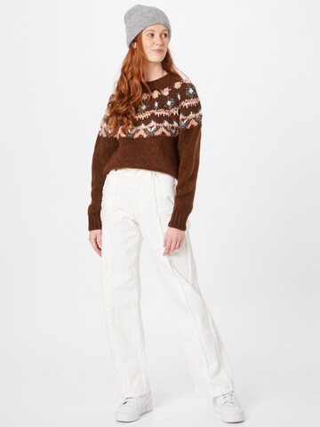 VERO MODA Pullover 'MARLEY' in Braun