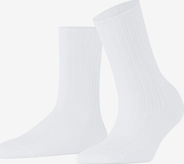 FALKE Socken 'Cotton Rib' in Weiß: Vorderseite