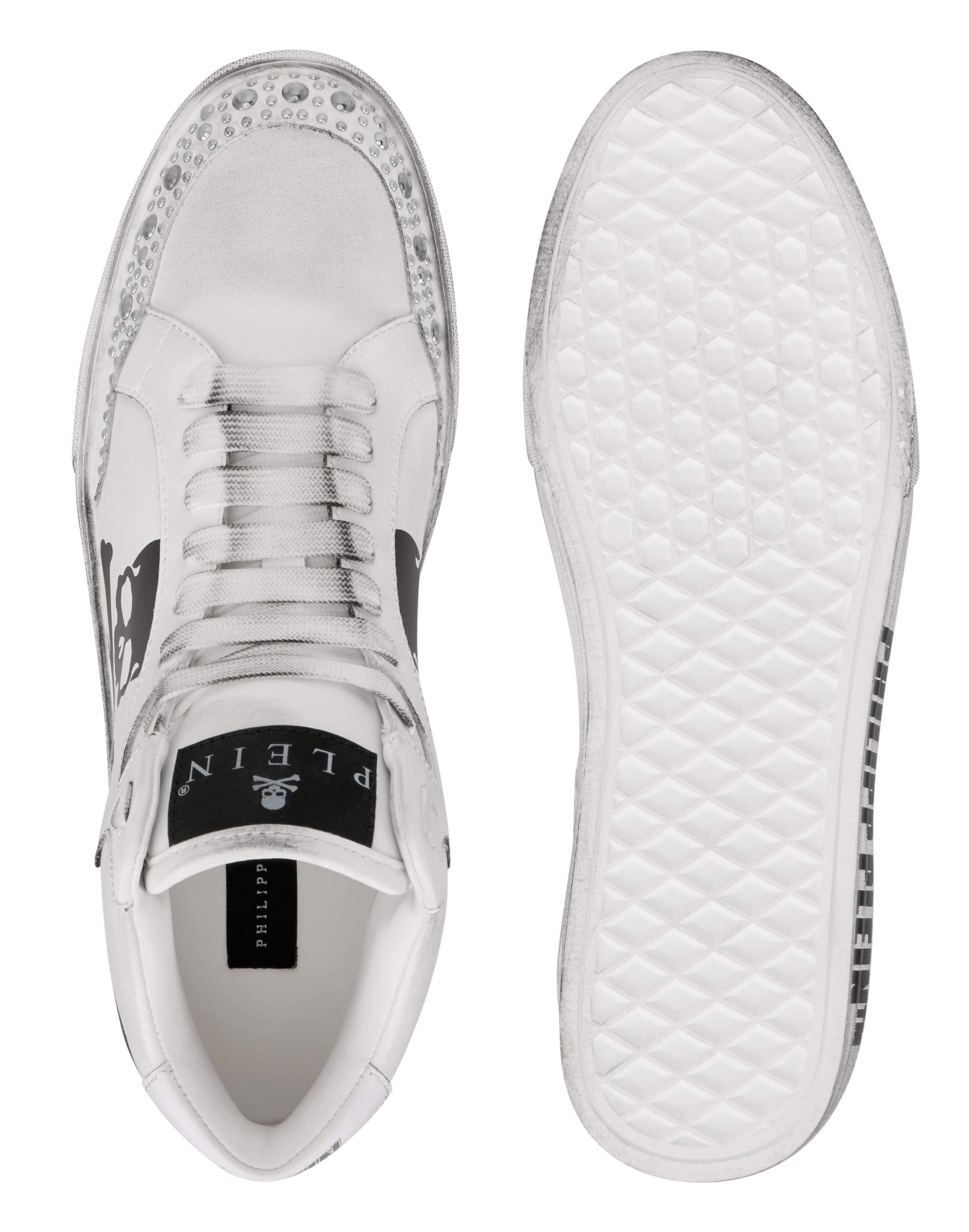 Philipp Plein Sneakers hoog in Wit