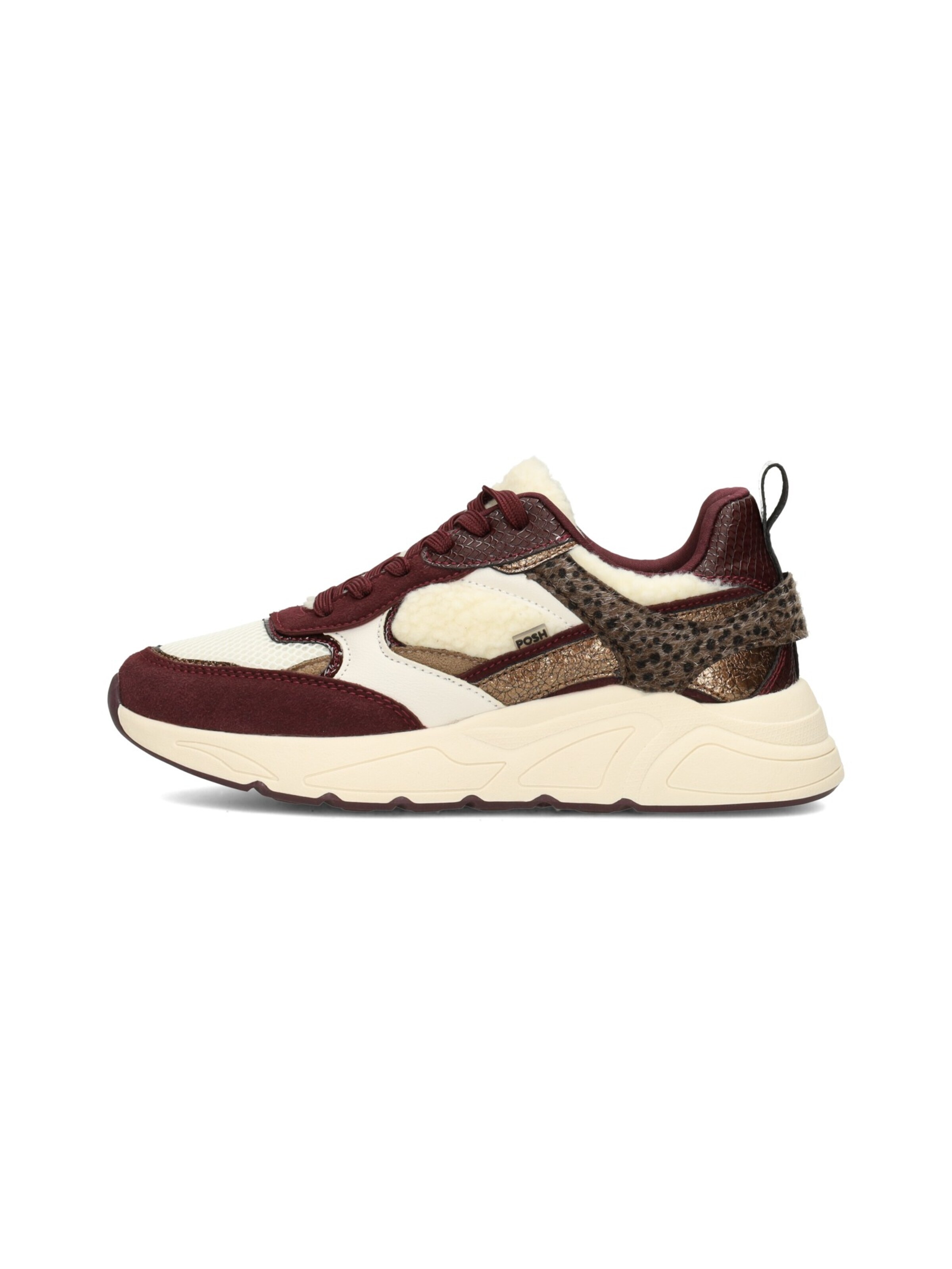 POSH by Poelman Sneakers laag 'Caro' in Bruin: voorkant