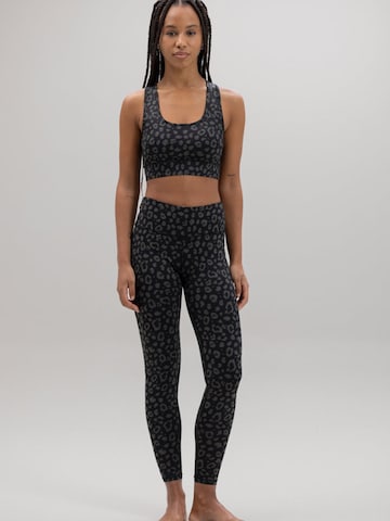 Bustino Reggiseno sportivo 'Racerback' di Hey Honey in nero: frontale