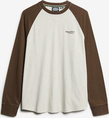 Superdry Shirt 'Essential' in Bruin: voorkant