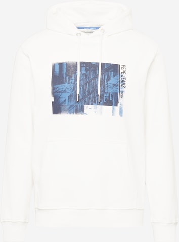 Pepe Jeans Sweatshirt 'PALMER' in White: front