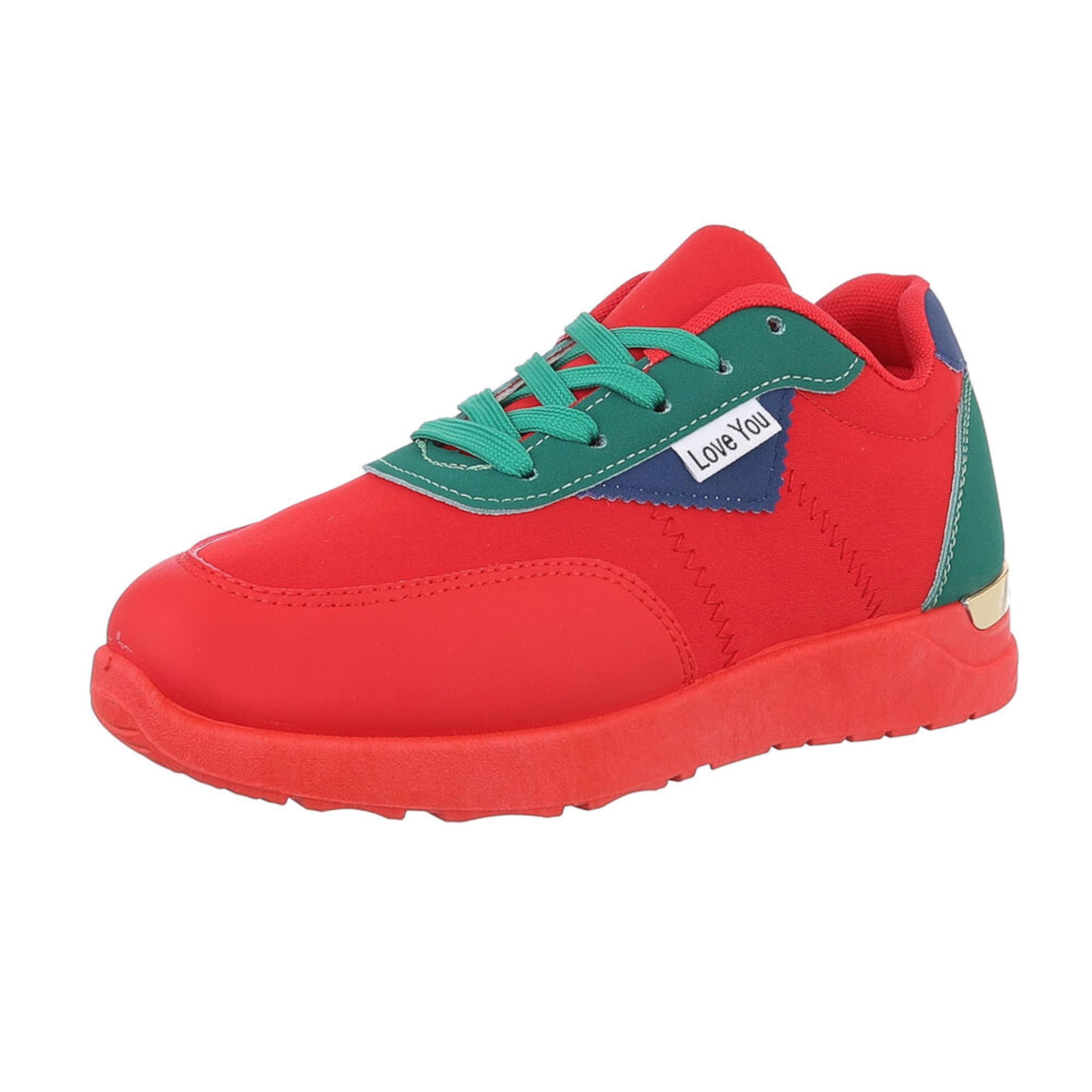 Ital-Design Sneakers in Red: front