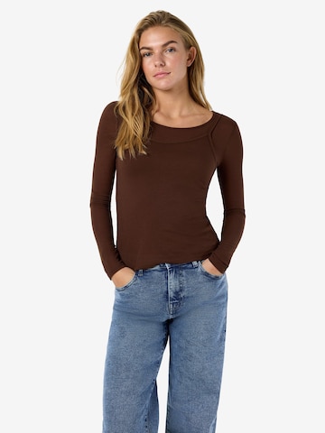 Noisy may Shirt 'NMNusa' in Brown