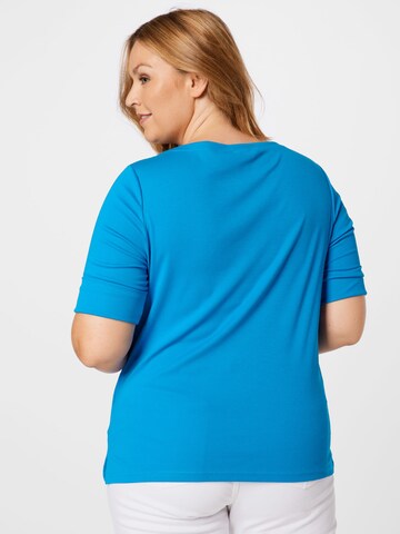 Lauren Ralph Lauren Plus Shirt 'JUDY' in Blau