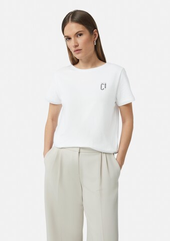 T-shirt comma casual identity en blanc : devant