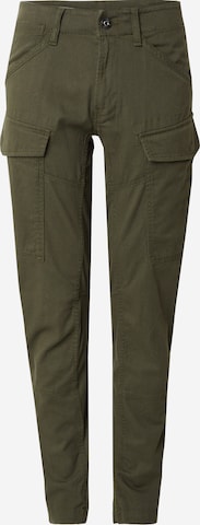 Regular Pantalon cargo G-STAR en vert : devant