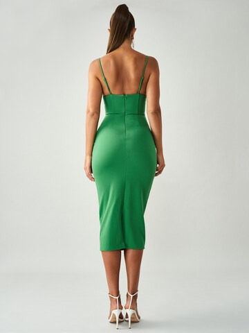 BWLDR Φόρεμα σε πράσινο: πίσω