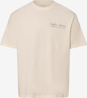 SELECTED HOMME T-Shirt in Beige: predná strana