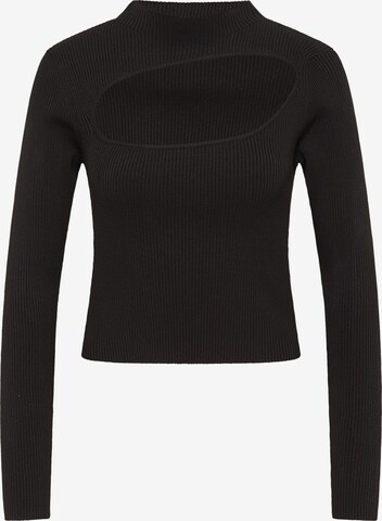 myMo ATHLSR Athletic Sweater in Black: front