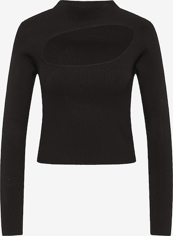 myMo ATHLSR Athletic Sweater in Black: front