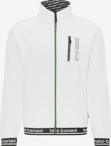 BRUNO BANANI Zip-Up Hoodie 'Cox' in White: front