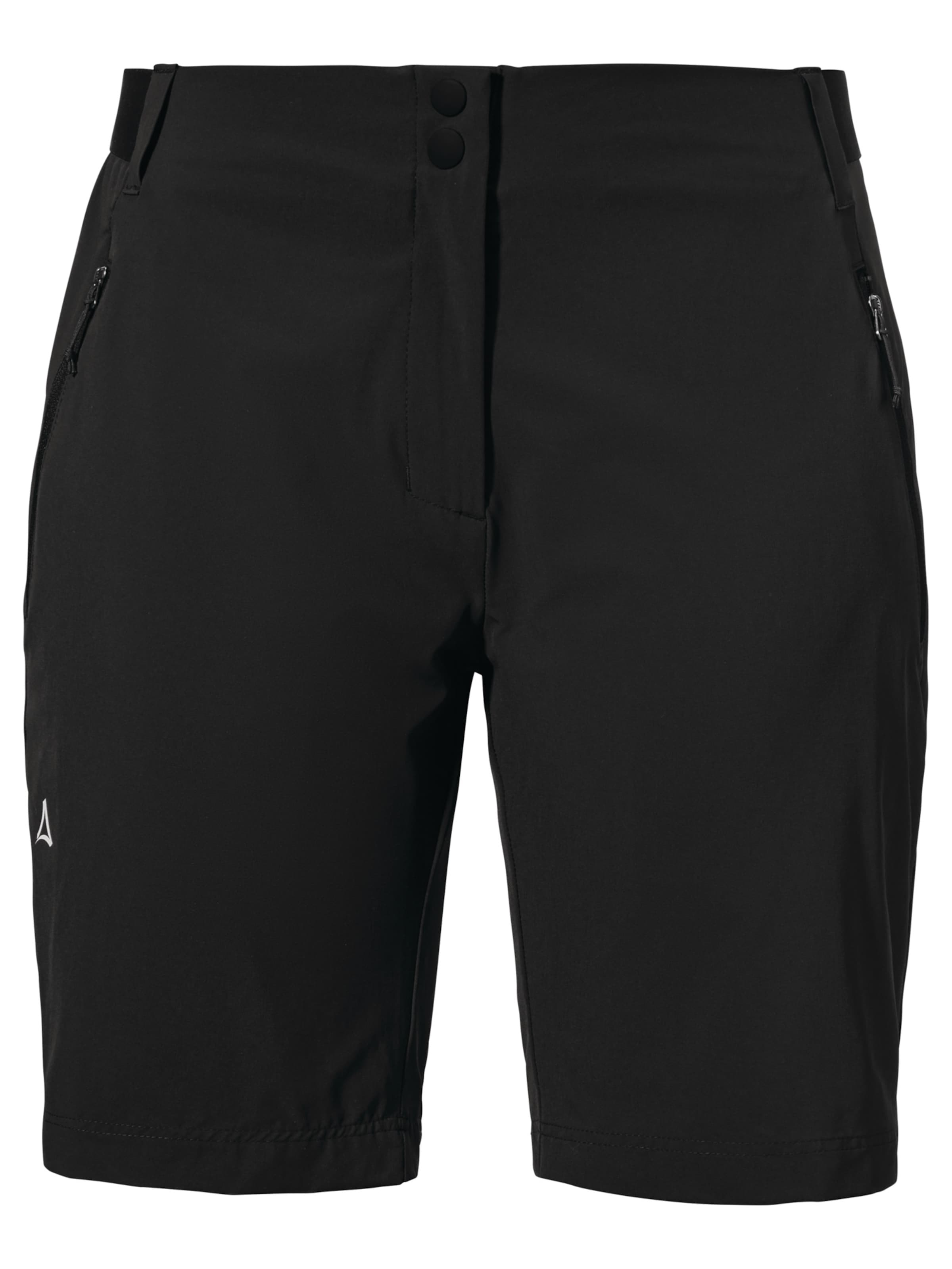 Regular Pantalon outdoor ' Hiking Shorts Style Blaustein WMS ' Schöffel en noir : devant