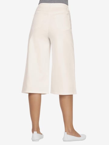 Wide leg Jeans di Linea Tesini by heine in bianco