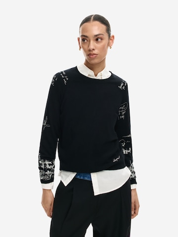 Desigual Trui 'JERS_MARQUETTE 26SWJF10' in Zwart: voorkant