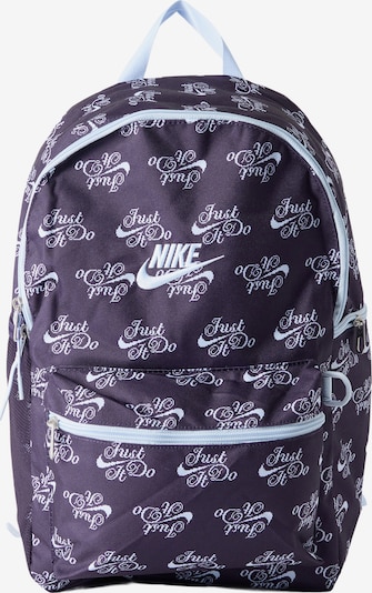 One Size dydžio Kuprinė 'HERTGE 2.0' iš Nike Sportswear, spalva – pastelinė mėlyna / baklažano spalva, Prekių apžvalga