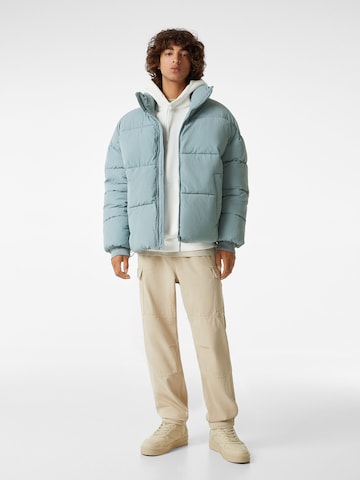 Bershka Between-Season Jacket in Blue