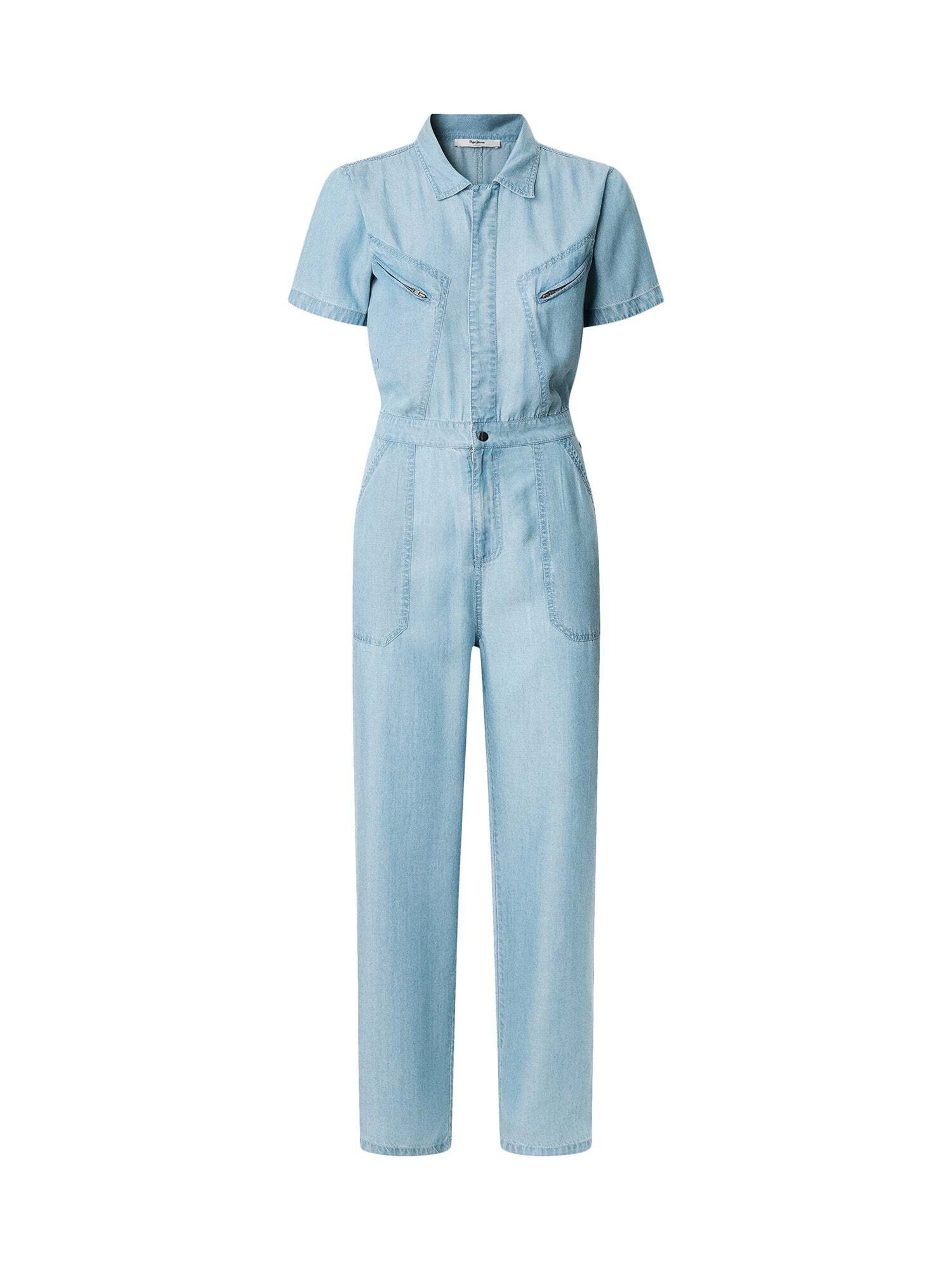 Tuta jumpsuit 'Esmeralda' di Pepe Jeans in blu: frontale