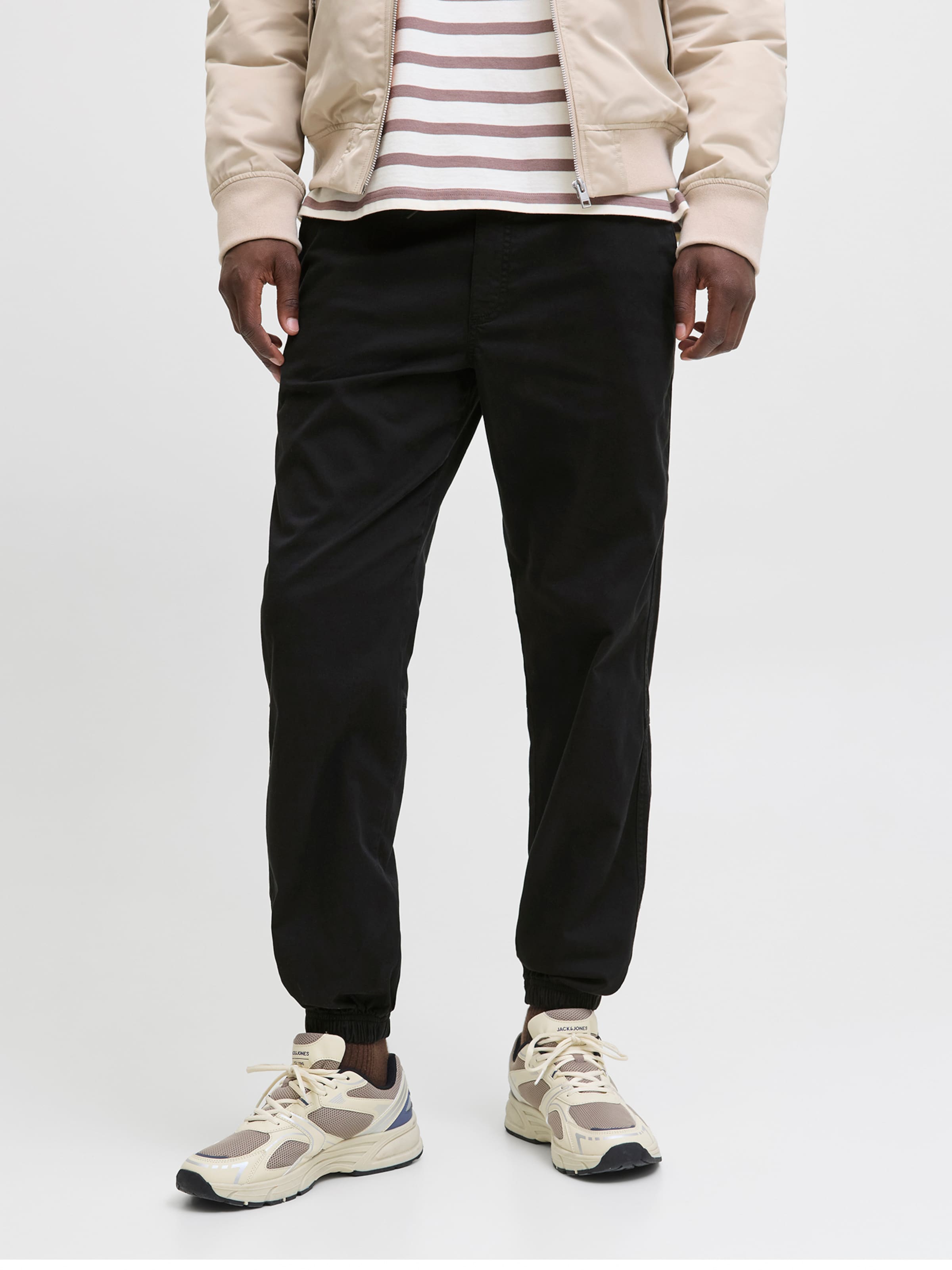 harapeco商店 tapered jacket tapered pants JACK & JONES Tapered Pants 'JPSTKANE TROY' in Black | ABOUT YOU
