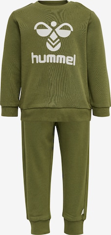 Hummel Joggingpak 'Arine' in Groen: voorkant