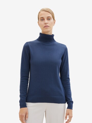 TOM TAILOR Sweater in Blue: front