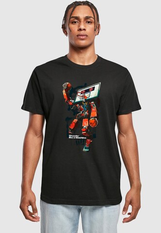 T-Shirt 'Bball Robot' Mister Tee en noir : devant