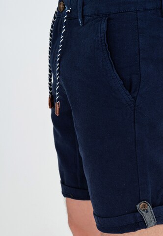 INDICODE JEANS Regular Chino Pants 'Beauvals' in Blue