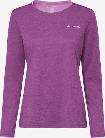 VAUDE Performance shirt 'Essential' in Purple: front