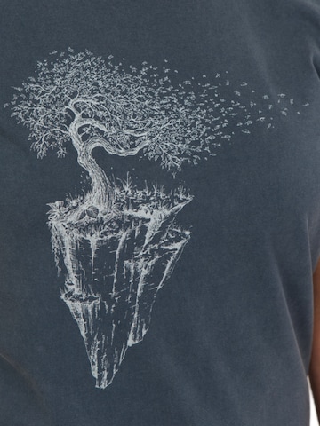 Life-Tree Shirt 'Fairwear Organic Maple Island' in Blue