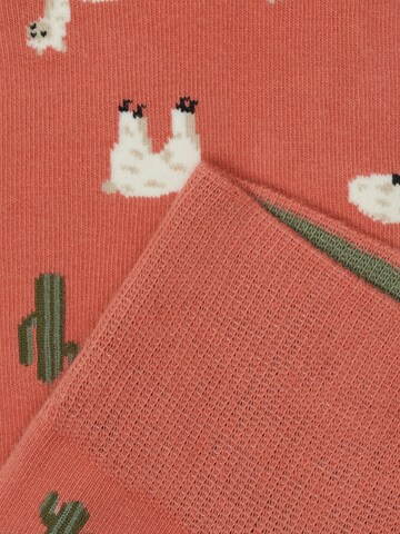 Von Jungfeld Socken 'Lama Icon' in Rot