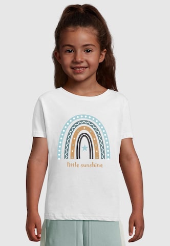 Maglietta 'Rainbow Sunshine' di Merchcode in bianco: frontale
