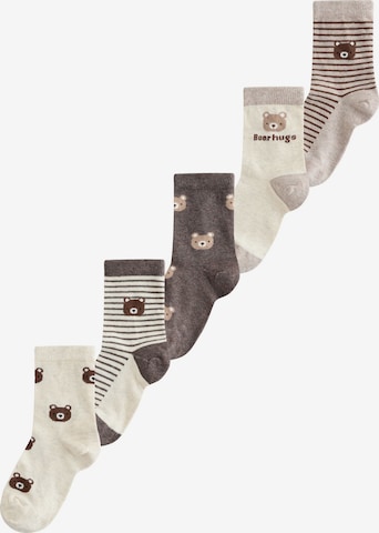 Next Socks in Beige: front