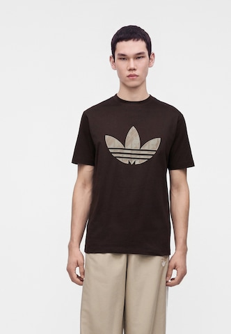 ADIDAS ORIGINALS Μπλουζάκι σε καφέ: μπροστά