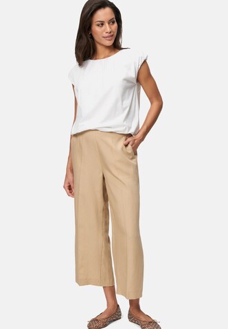 zero Loosefit Bügelfaltenhose in Beige