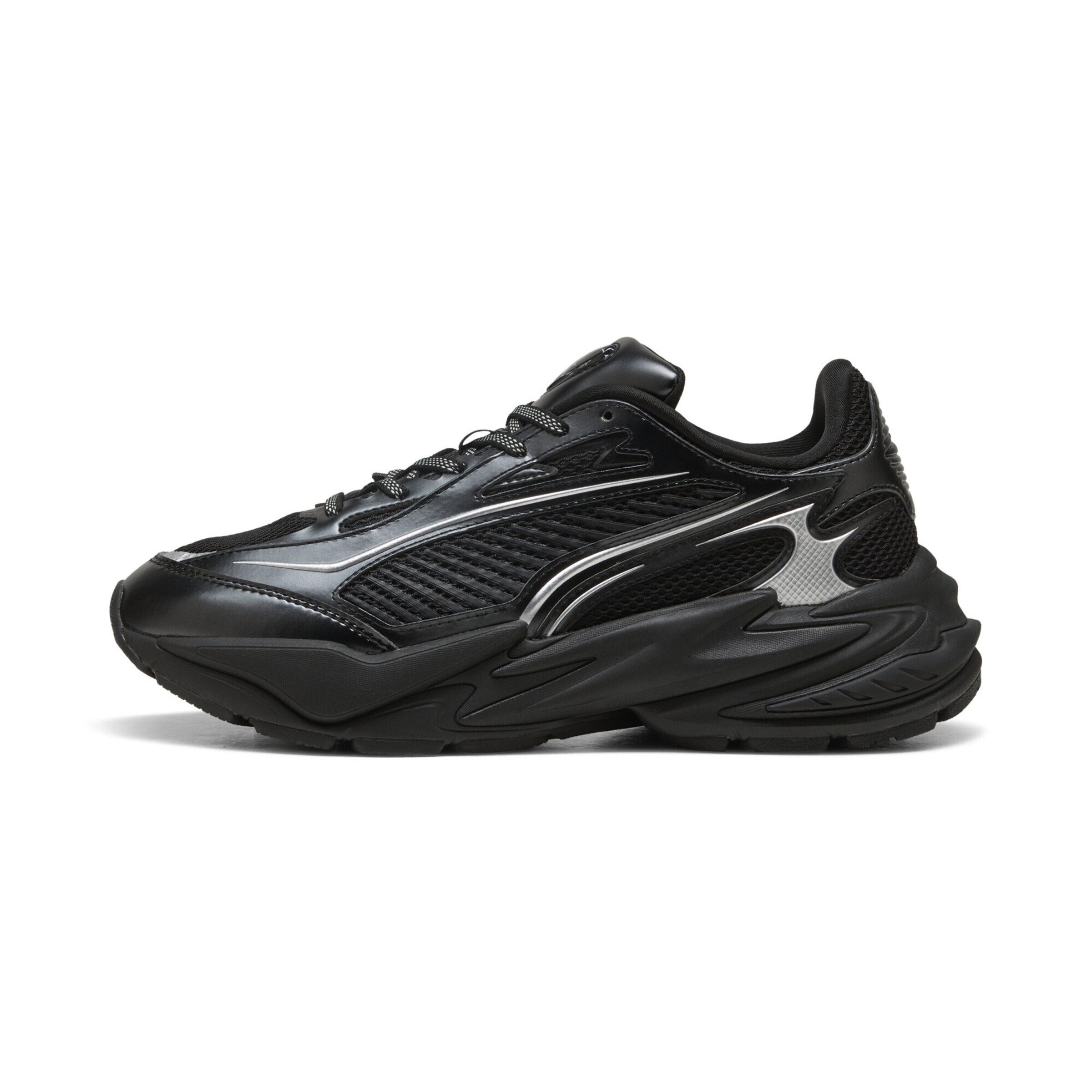 PUMA Platform trainers in Black: front